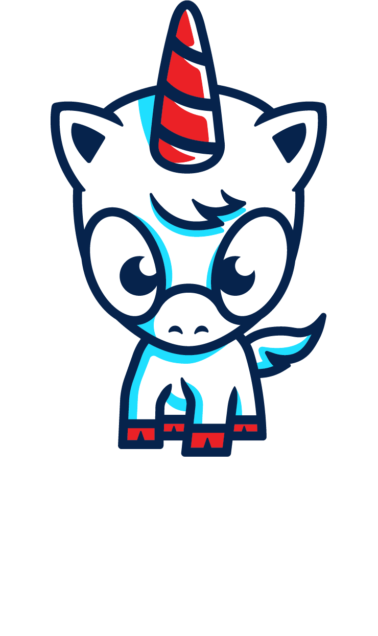 Defense Unicorns Stacked Wordmark - Light